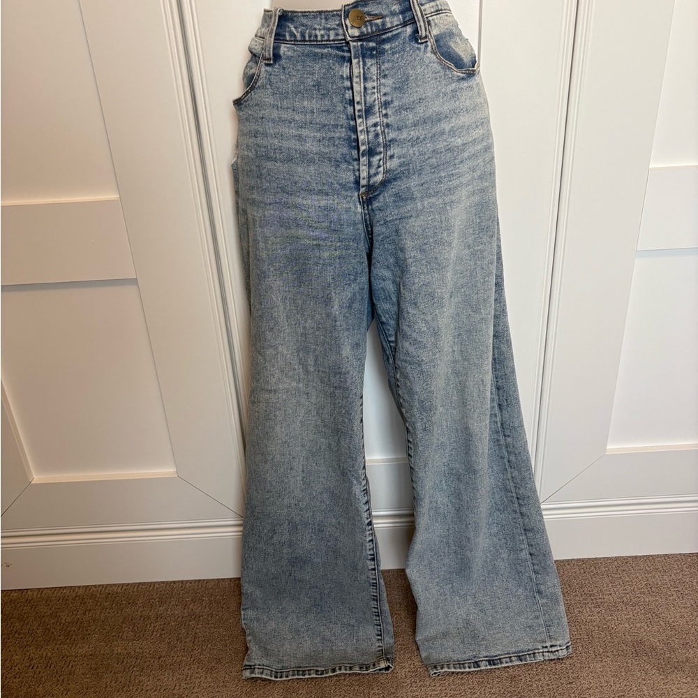 Evereve Blue Wide-Leg Women Jeans